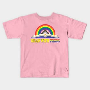 Read with Pride with Inclusive Rainbow Kids T-Shirt